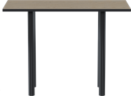 Pluto Rectangular Bar Table - Black Frame